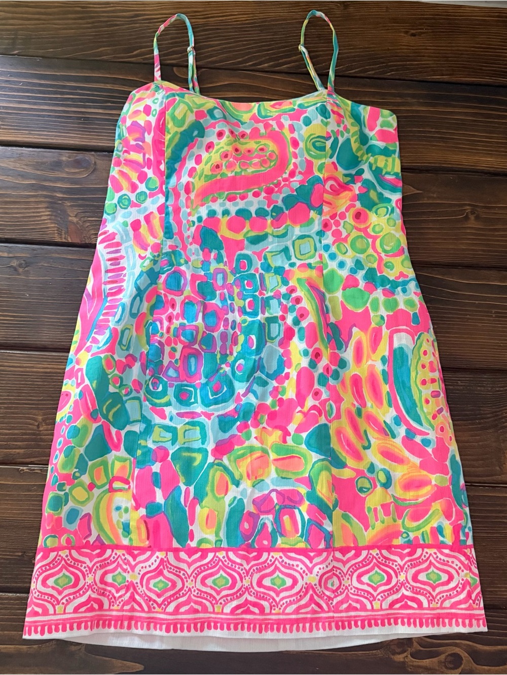 Lilly Pulitzer Multicolor Paisley Bow
Sleeveless Zip Sundress Size 8 EUC